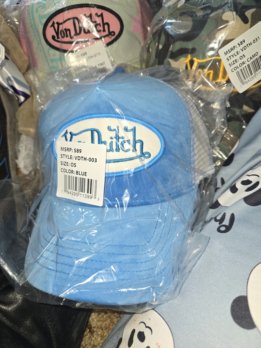 Von Dutch Blue Mesh Trucker Cap